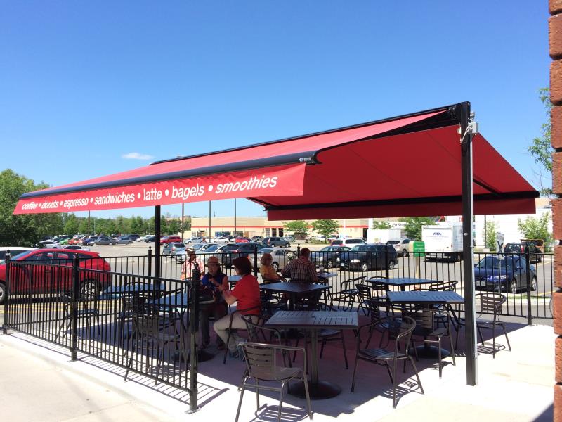 Retractable Awning for a business