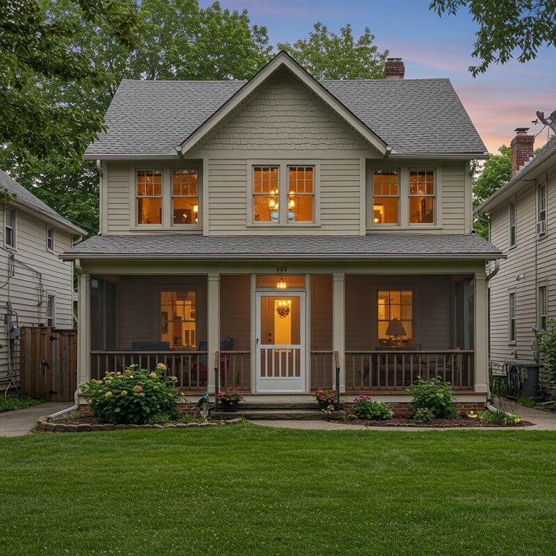 front yard screened porch