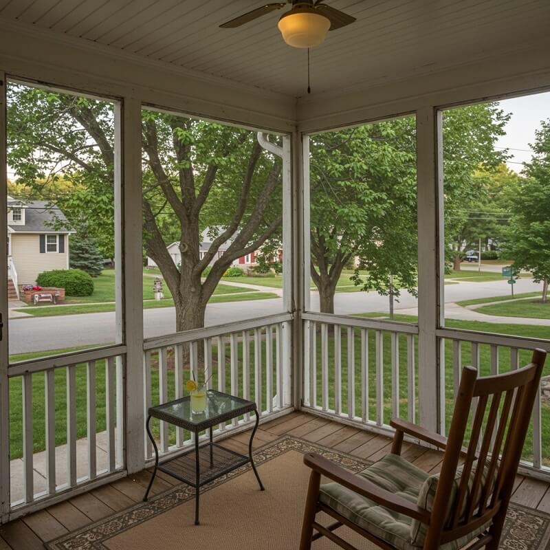 screened in porch