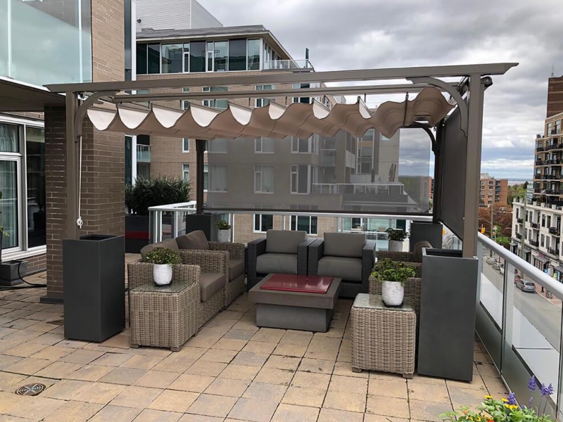 pergola with cover
