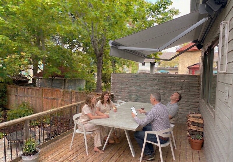 app controlled awning