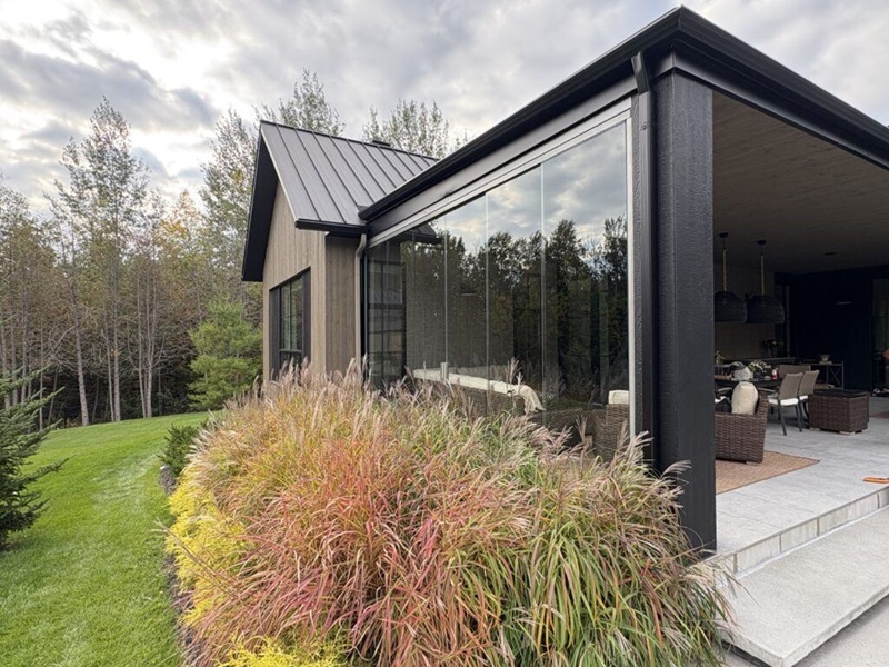 glass room deck
